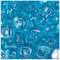 BeadTin Turquoise Transparent 23mm Cat Plastic Pony Beads (24pcs)